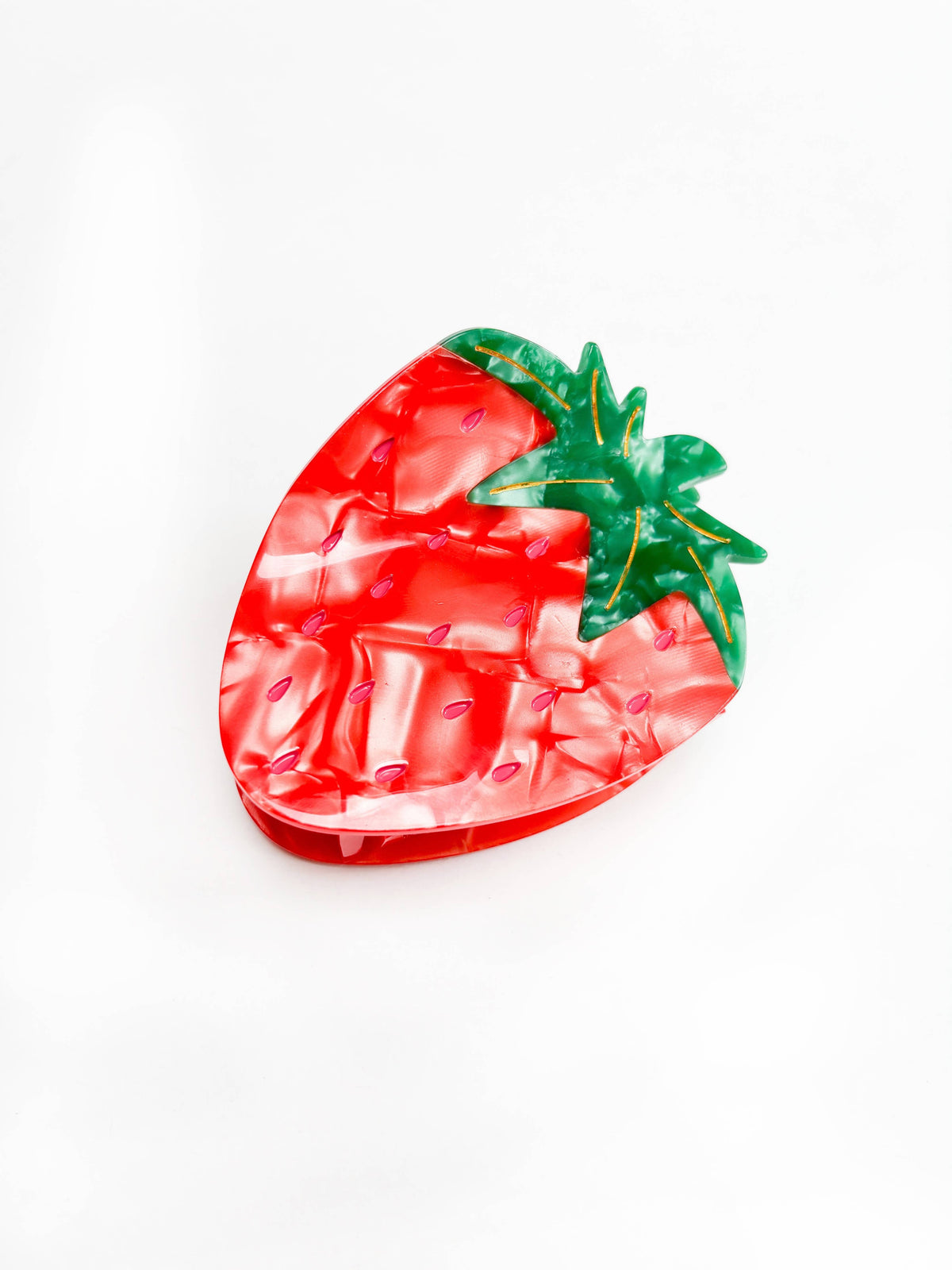 Strawberry Claw Clip // Cellulose Acetate: Small