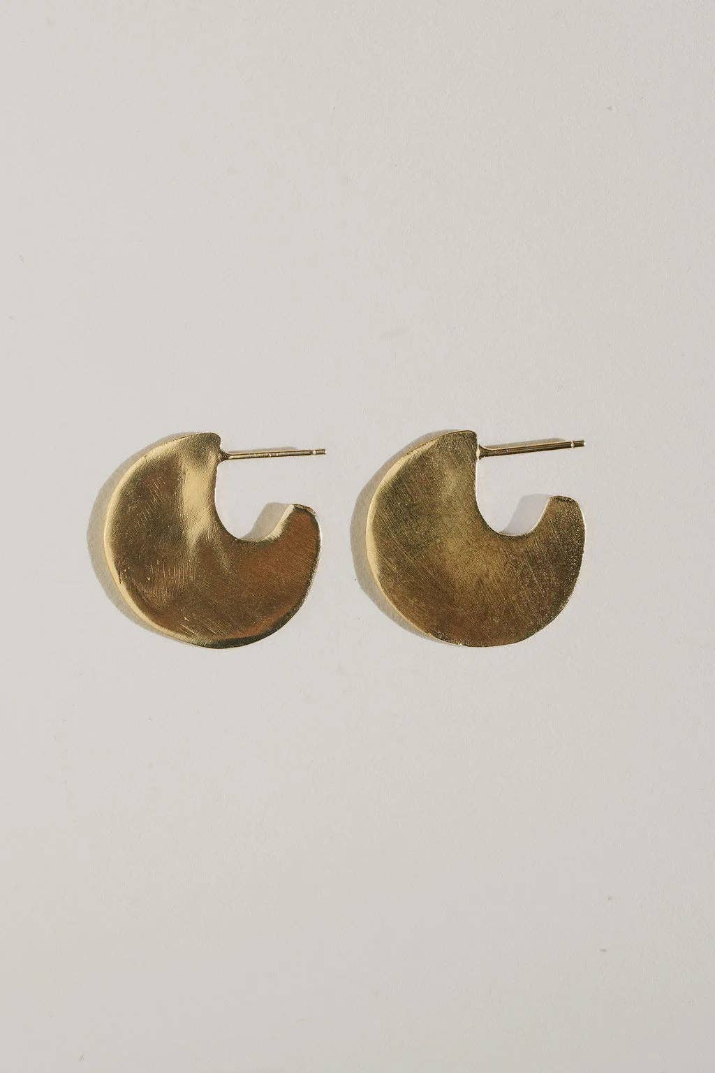 Moon Earrings: Gold