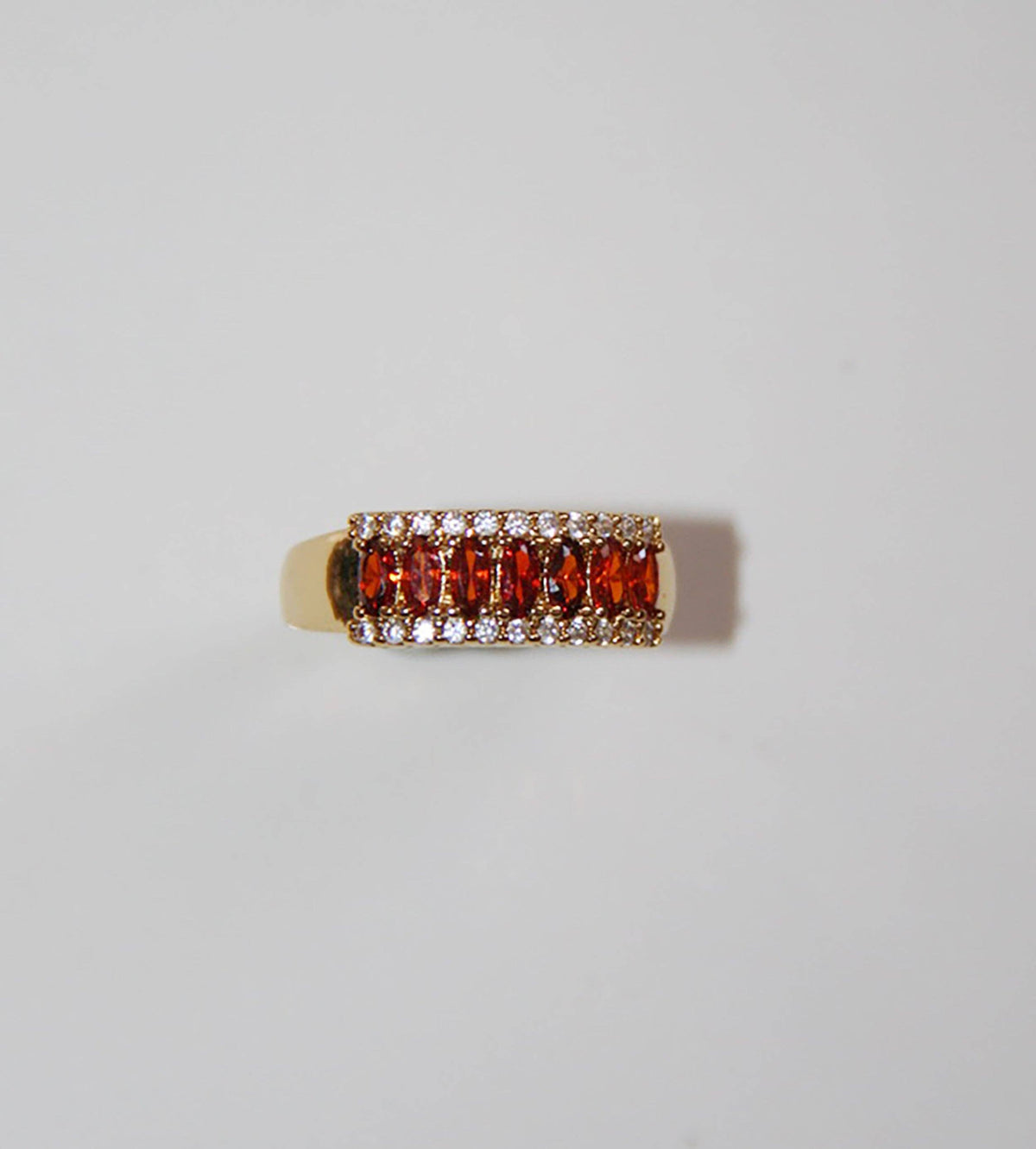 ROCKS RINGS: Gold/Tangerine