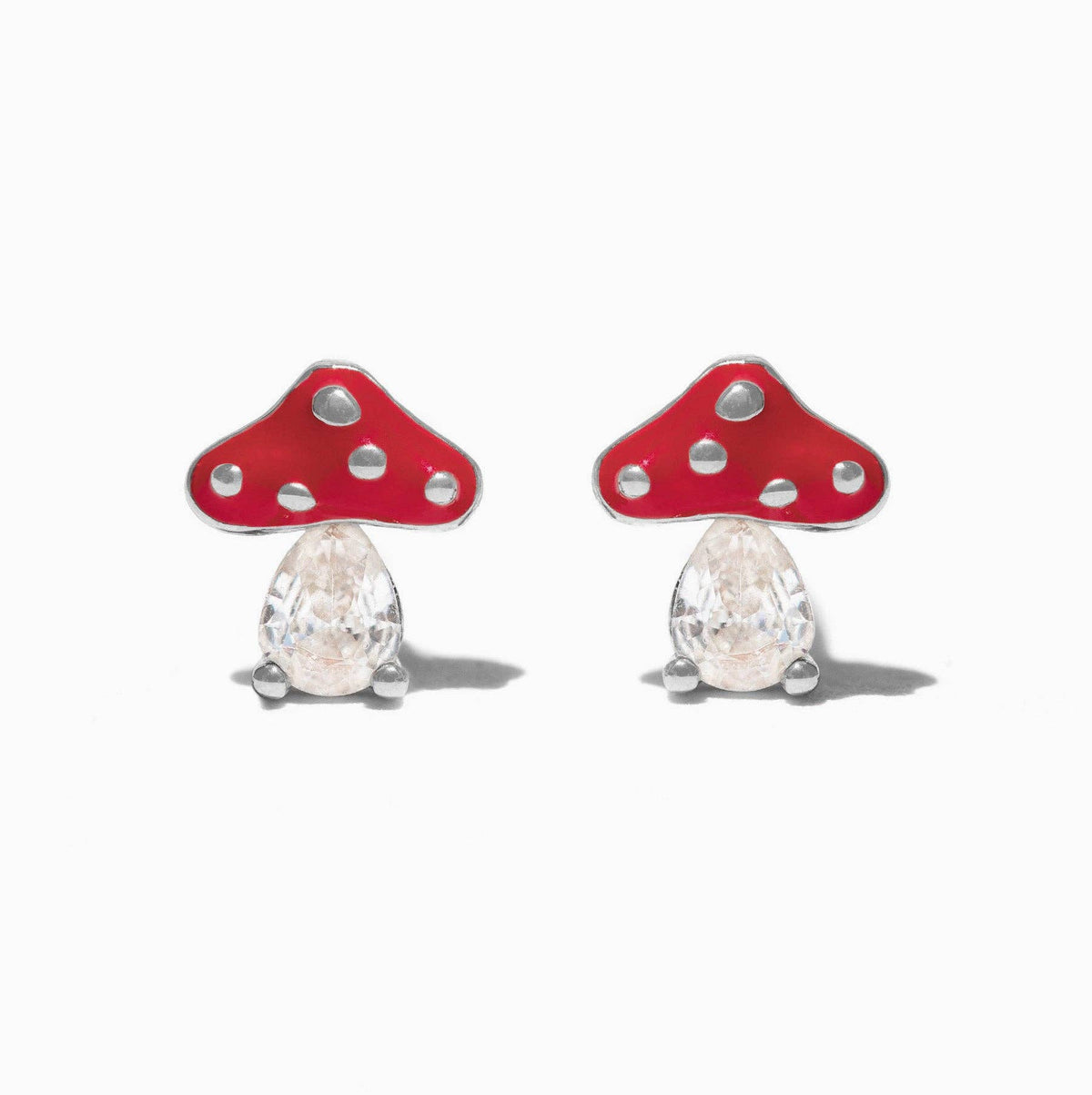 Magical Mushroom Studs: sold SINGLE Gold