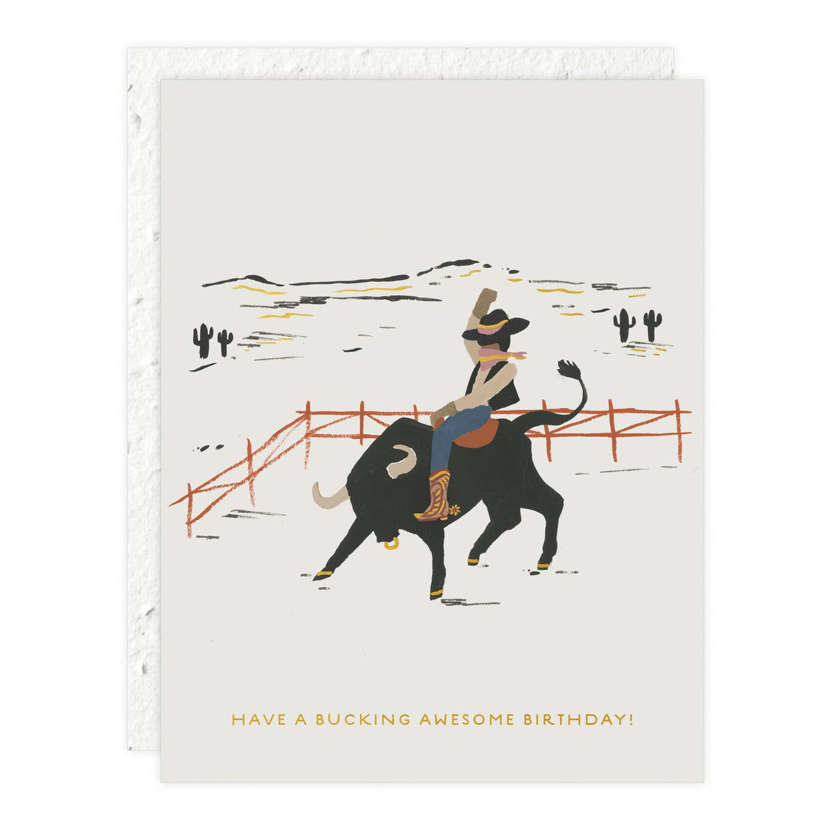 Bucking Awesome - Birthday Card