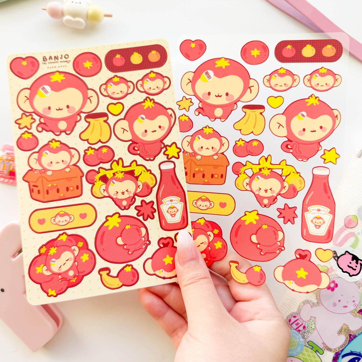 Banjo the Tomato Monkey Sticker Sheet