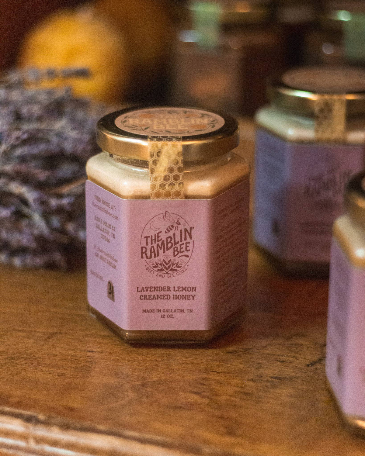 Lavender Lemon Creamed Honey