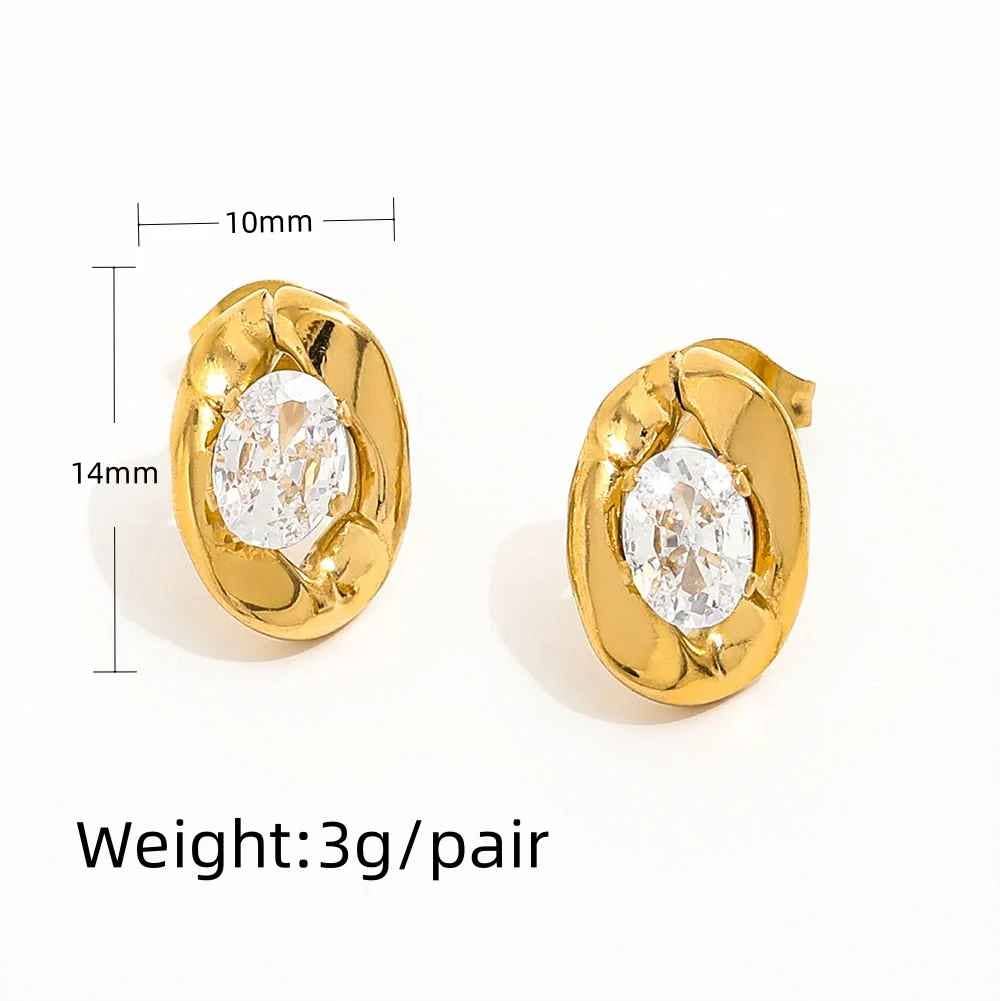 Cili - Swarovski Style Crystal Stud Earrings