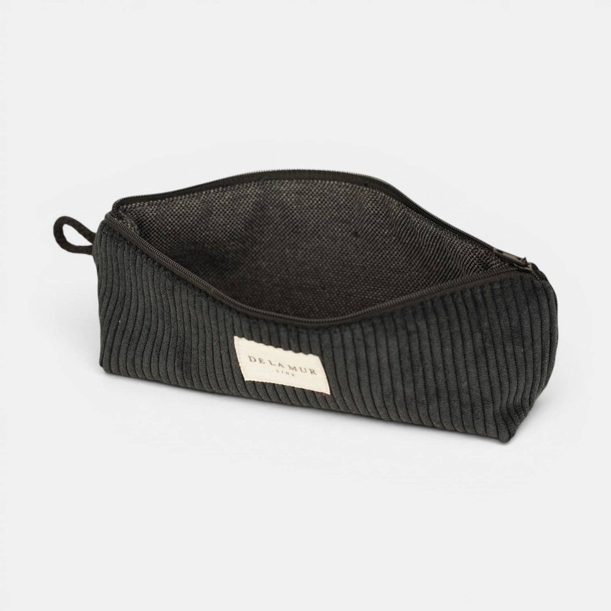 Corduroy Pencil Case – Black (Nit)