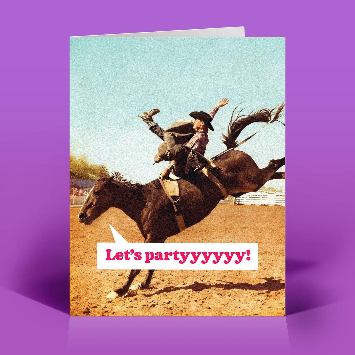 Funny Everyday Card – LET'S PARTYYY – Vintage Quirky Humor