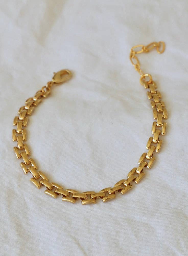 SIENNA CHAIN BRACELET: Yellow Gold / Gold Plated