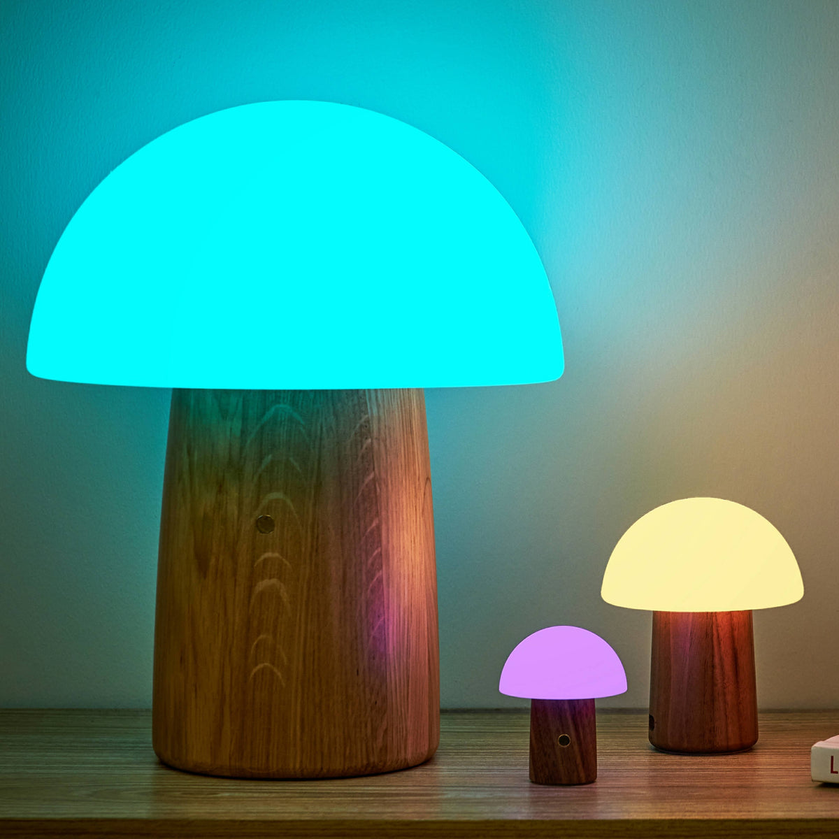Alice Mushroom Lamp (Super Mini Size): Super Mini / Dark Walnut