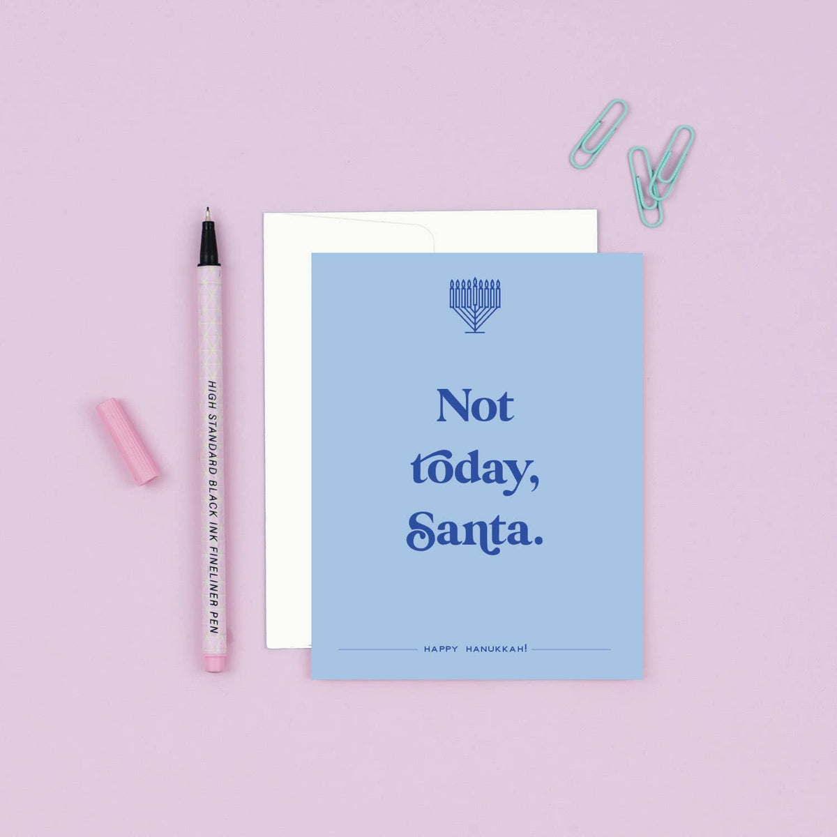Not Today, Santa | Funny Hanukkah Holiday Card
