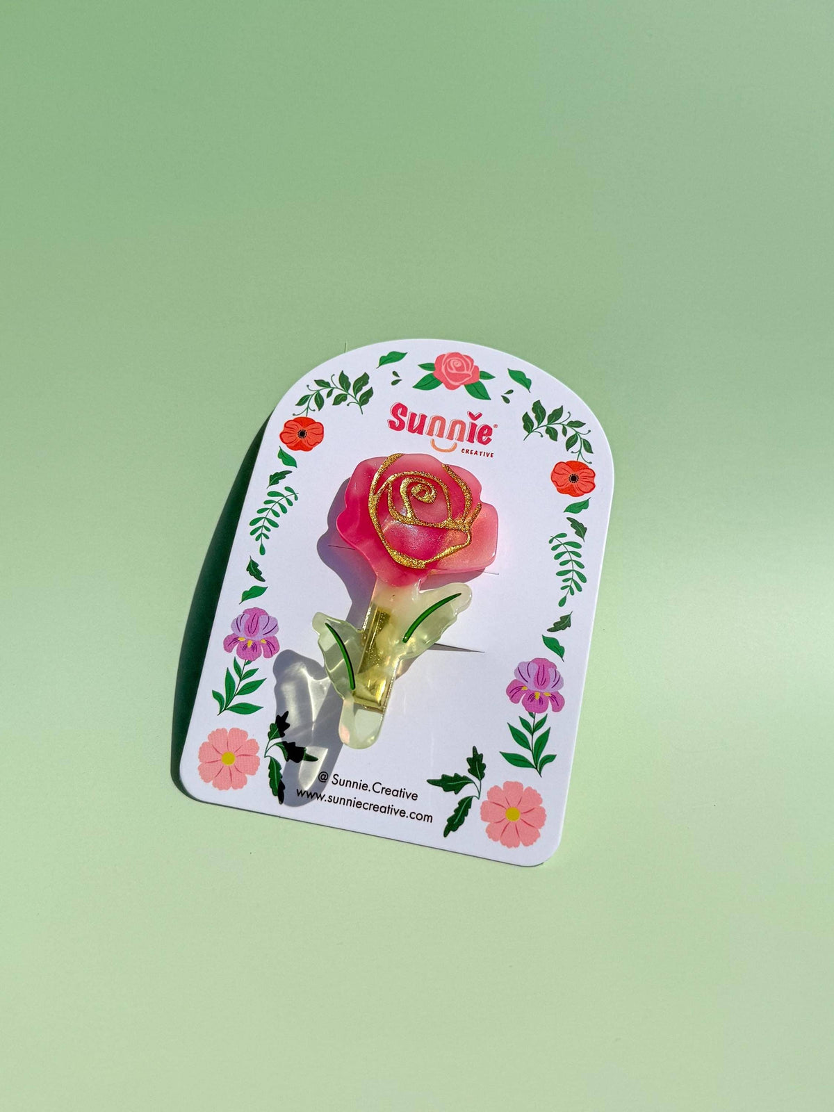 Rose Hair Clip/Brooch: Hair Clip