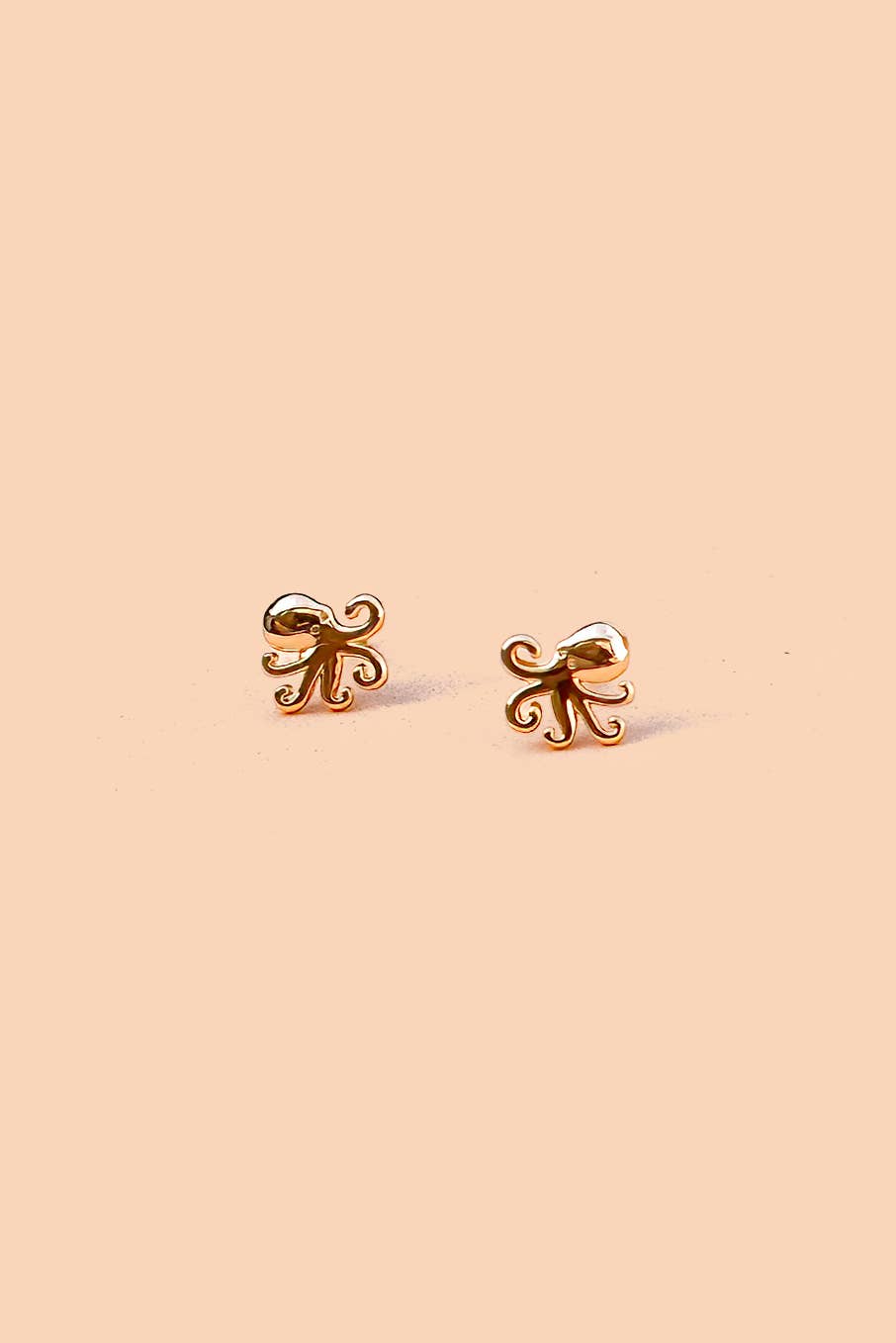Octopus Studs - 18K Gold Plated - SINGLE