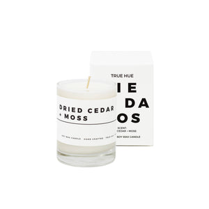 True Hue: Dried Cedar + Moss Mini Candle