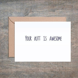 Your Butt Is Awesome Funny Valentine Anniversary Love