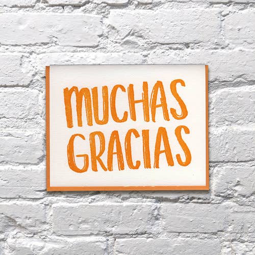 Muchas Gracias Thank You Spanish Card