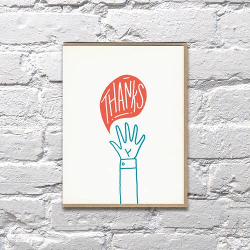 Thanks Hand Card