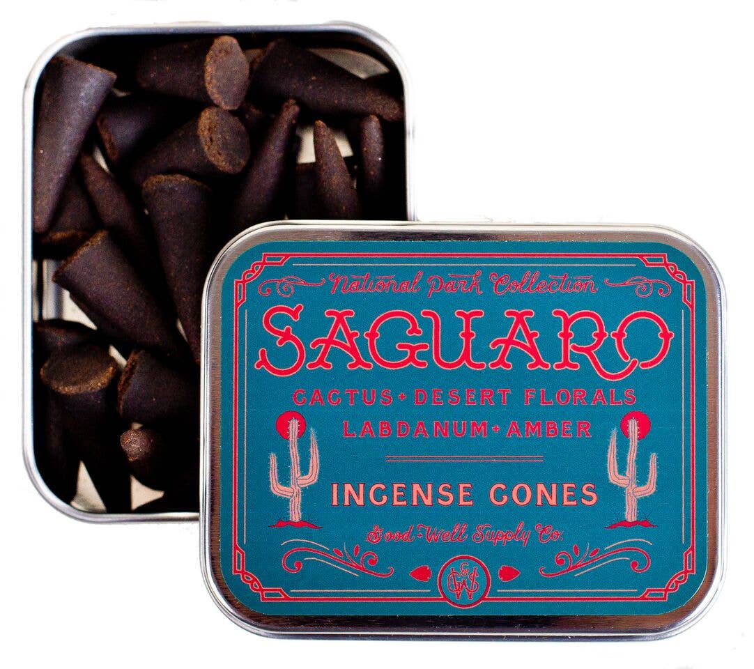 Good &amp; Well Supply Co: Saguaro Incense - Cactus Desert Florals Labdanum + Amber