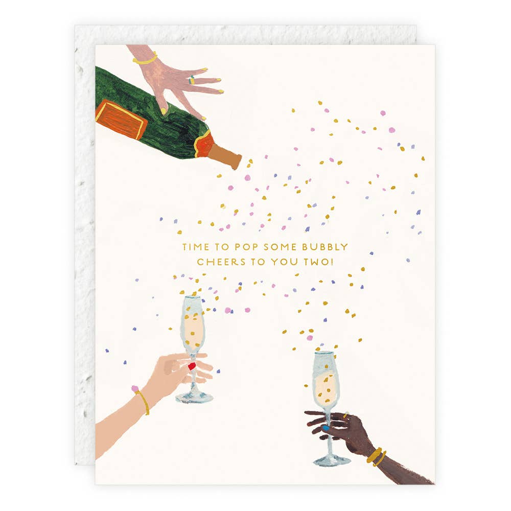 Pop Some Bubbly - Wedding + Engagement Card