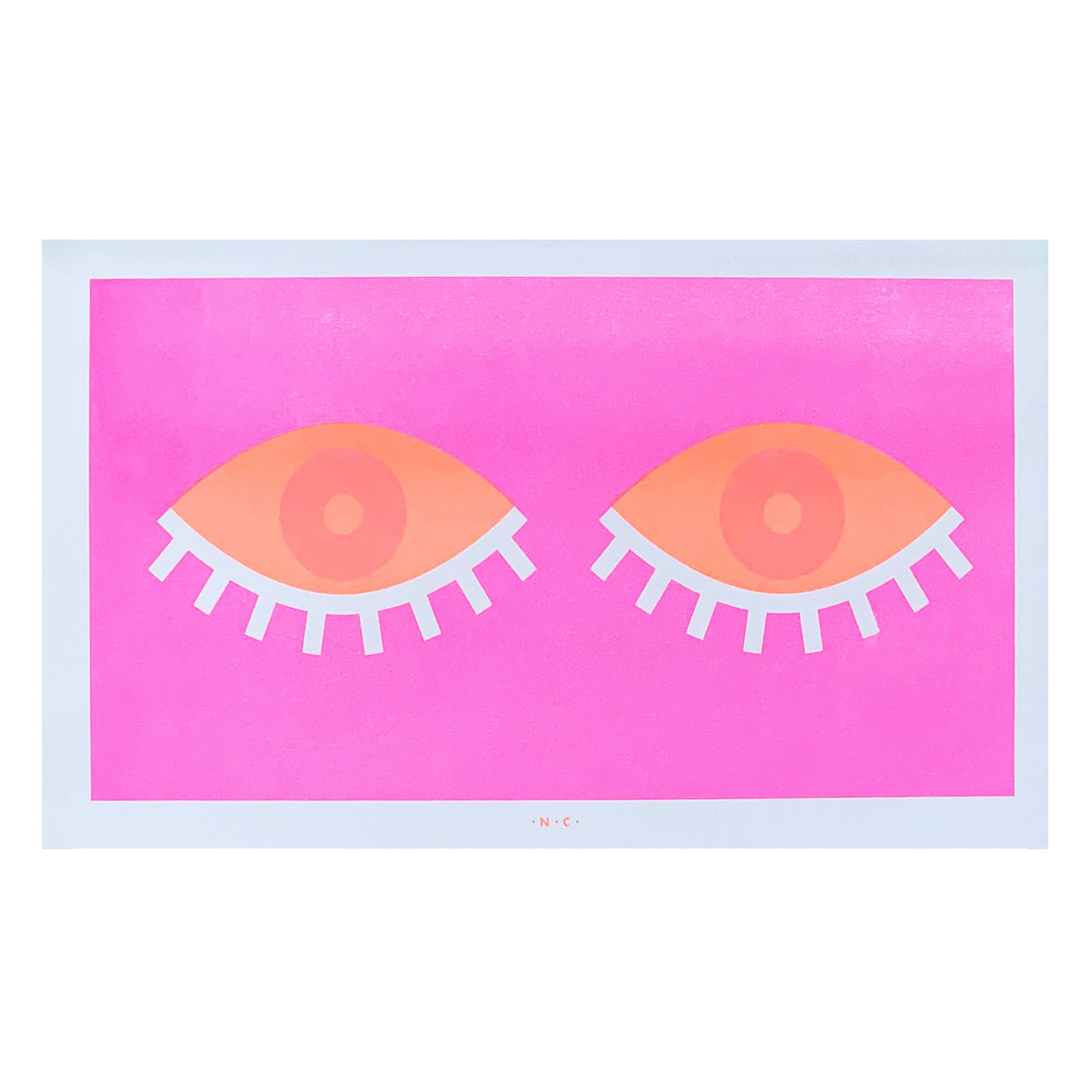 No Sleep Eyes - Art Risograph Print
