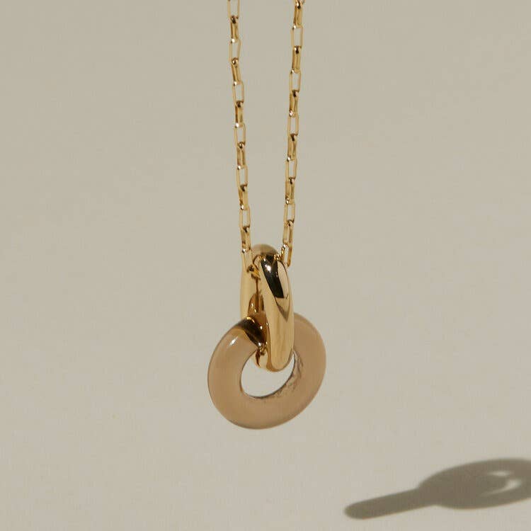Anna Necklace - Tan: 16&quot;