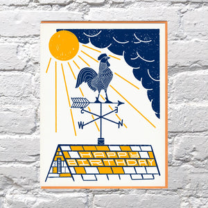 Weathervane Birthday letterpress card
