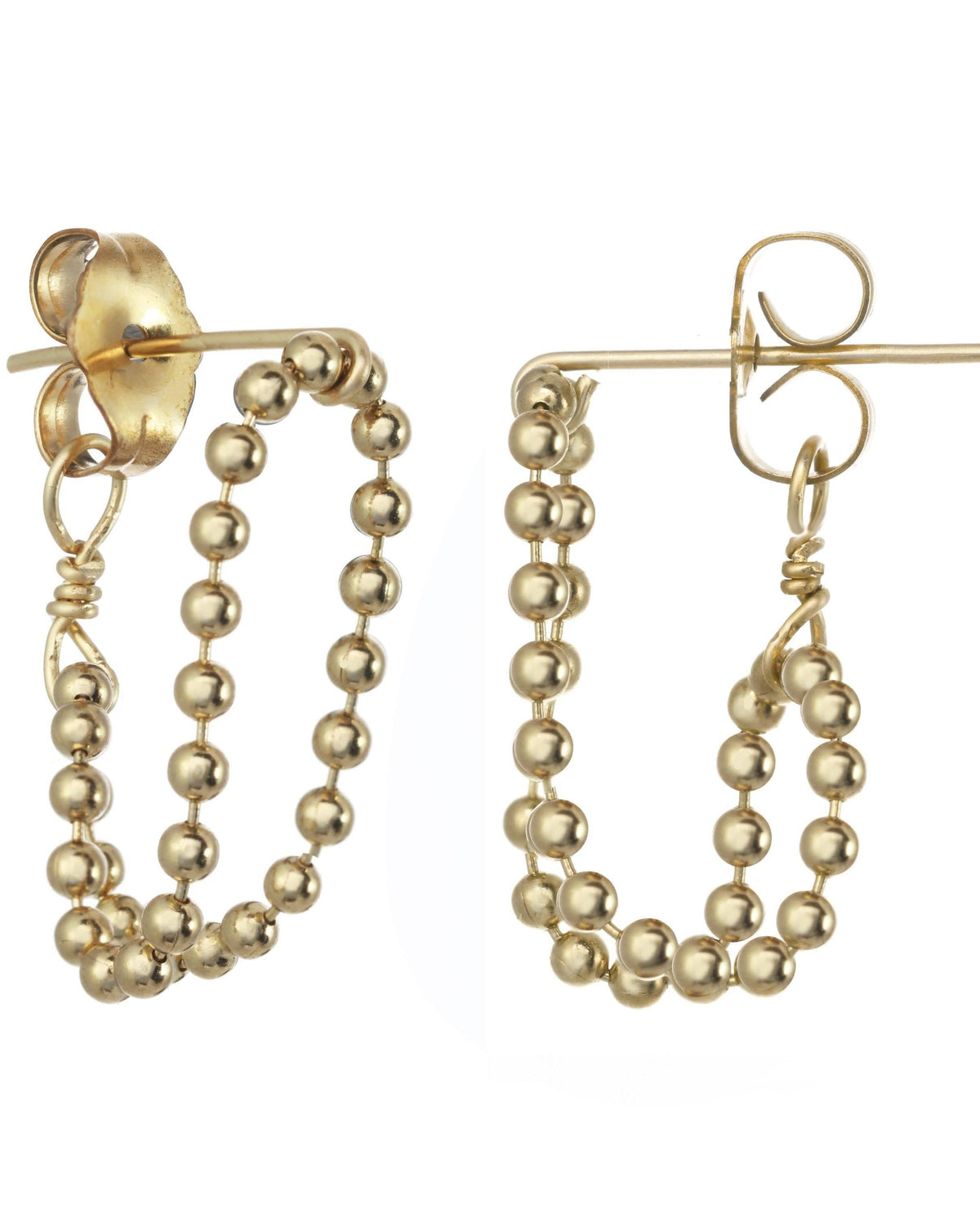 Venla Huggie Ball Chain Earrings