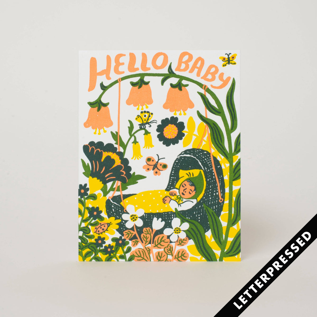 PHOEBE WAHL -- Hello Baby Bassinet Yellow: Paper tab