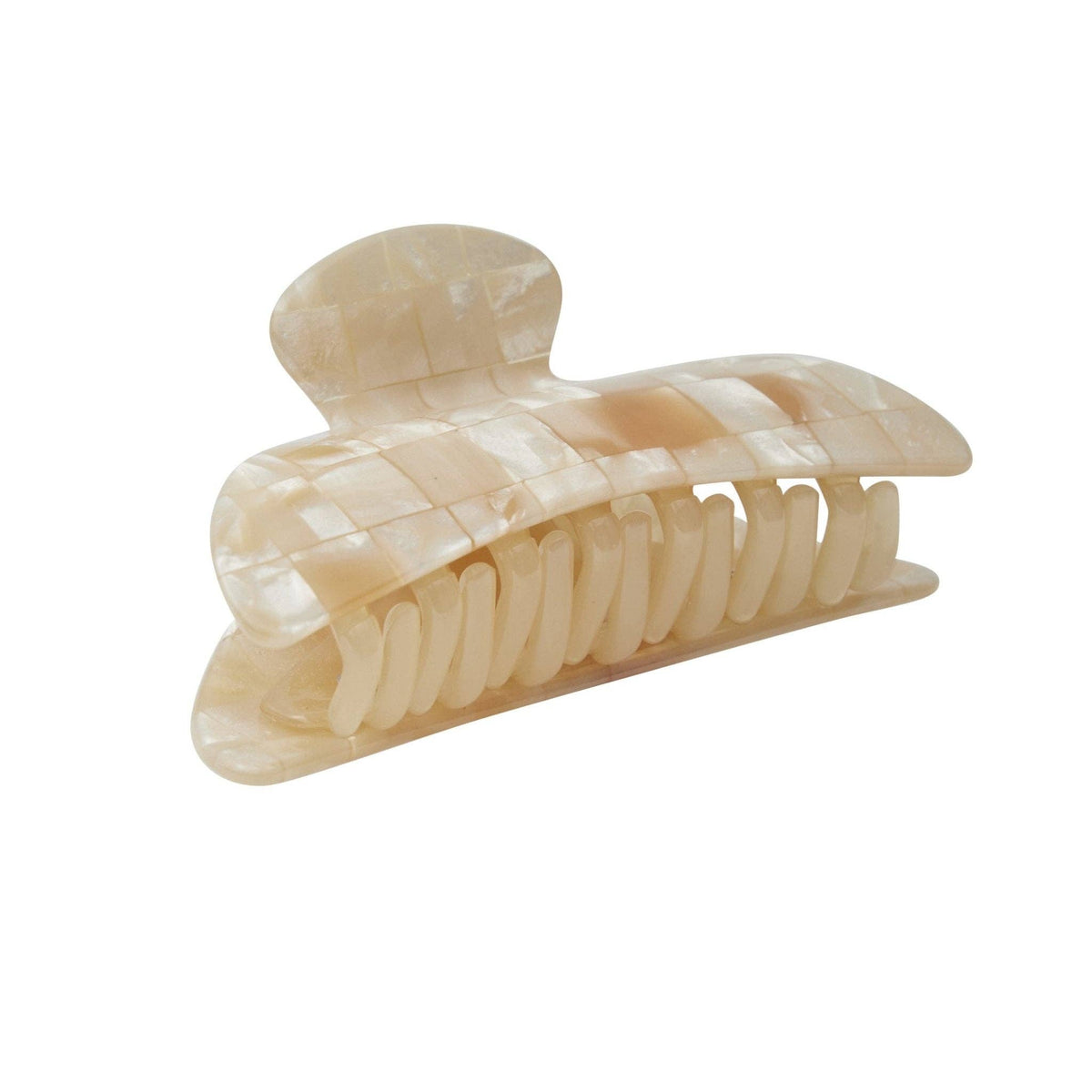 Midi Heirloom Claw in Sea Shell Checker