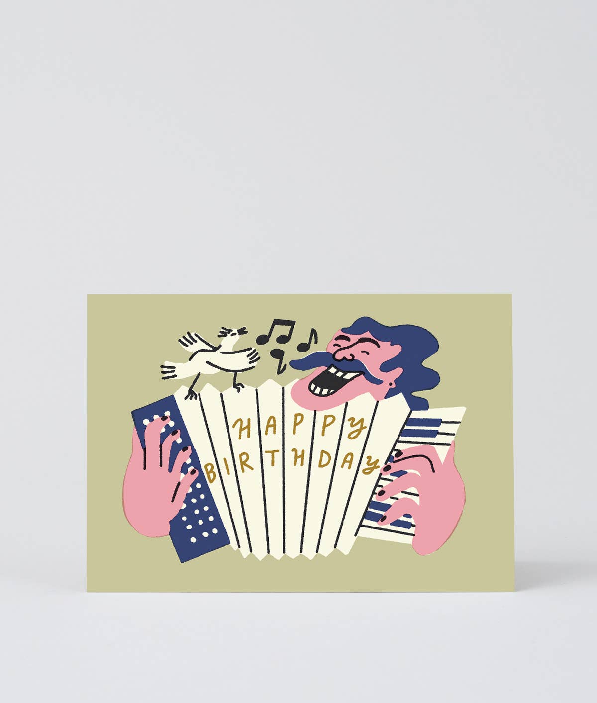 ‘Happy Birthday Accordion’ Greetings Card