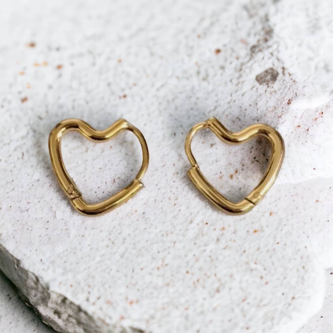 Adore Me Heart Hoops