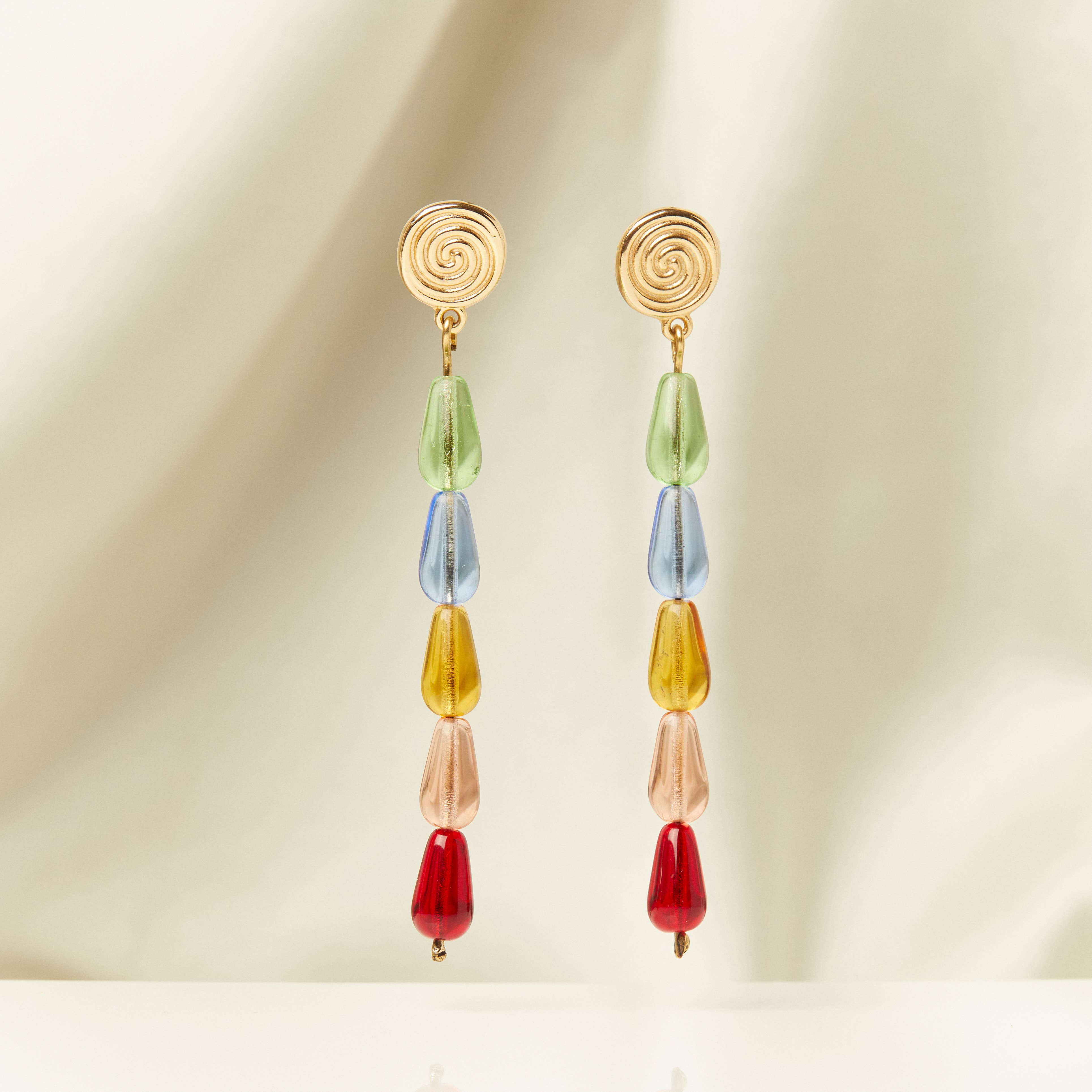 Technicolor Tear-drop Earrings