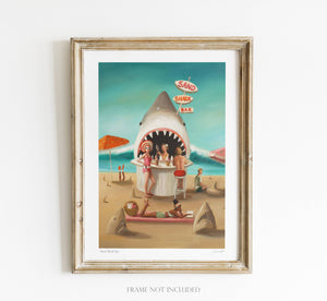 Sand Shark Bar Art Print 8.5"x11"
