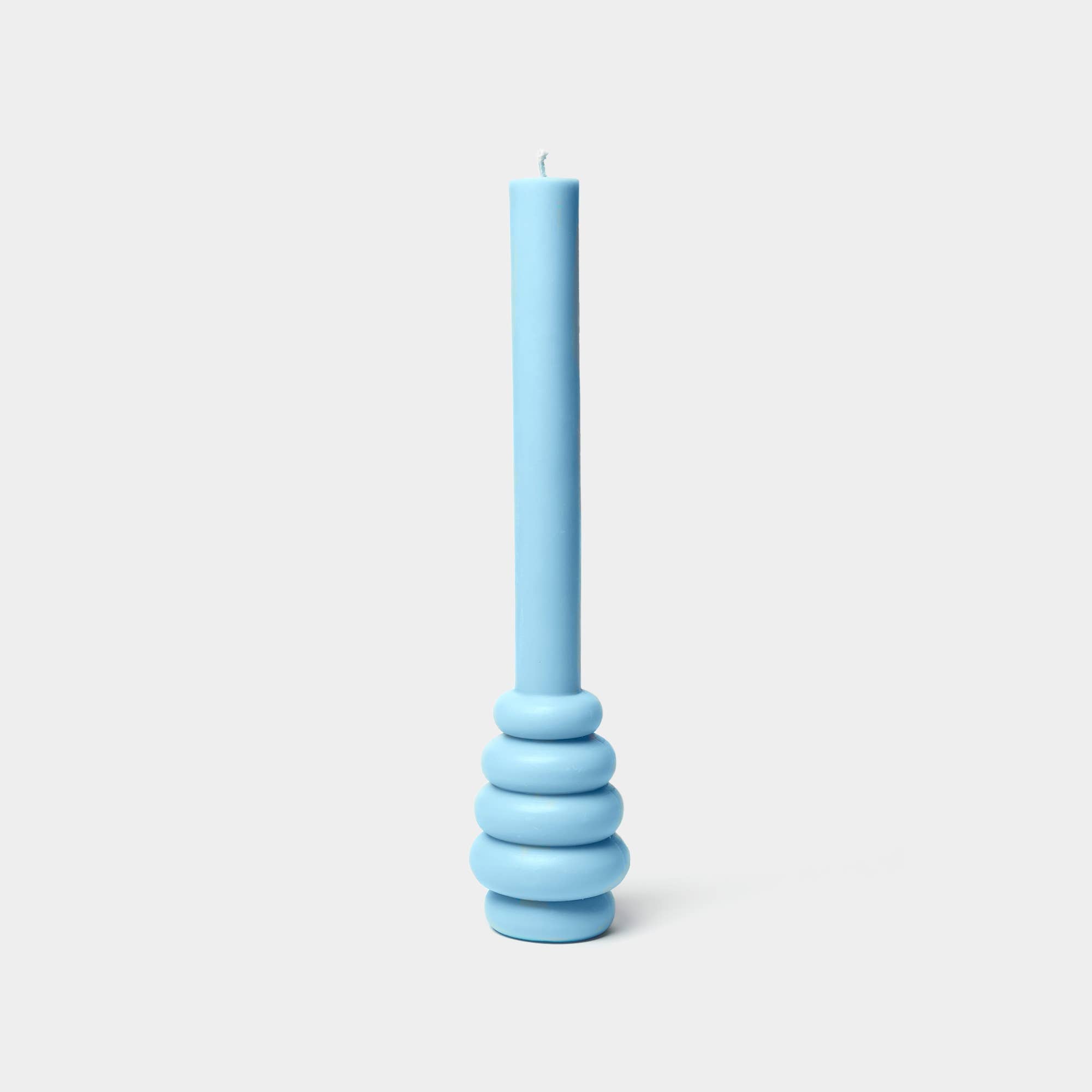 Spindle pillar shaped Candle - Blue