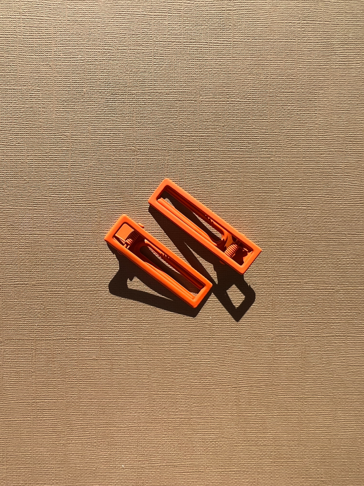 Lu Lu Hair Clips - Tangerine Orange