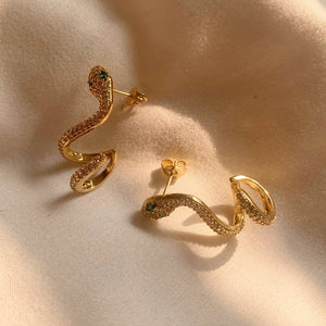 Your Love Is King Gold Filled Snake Studs