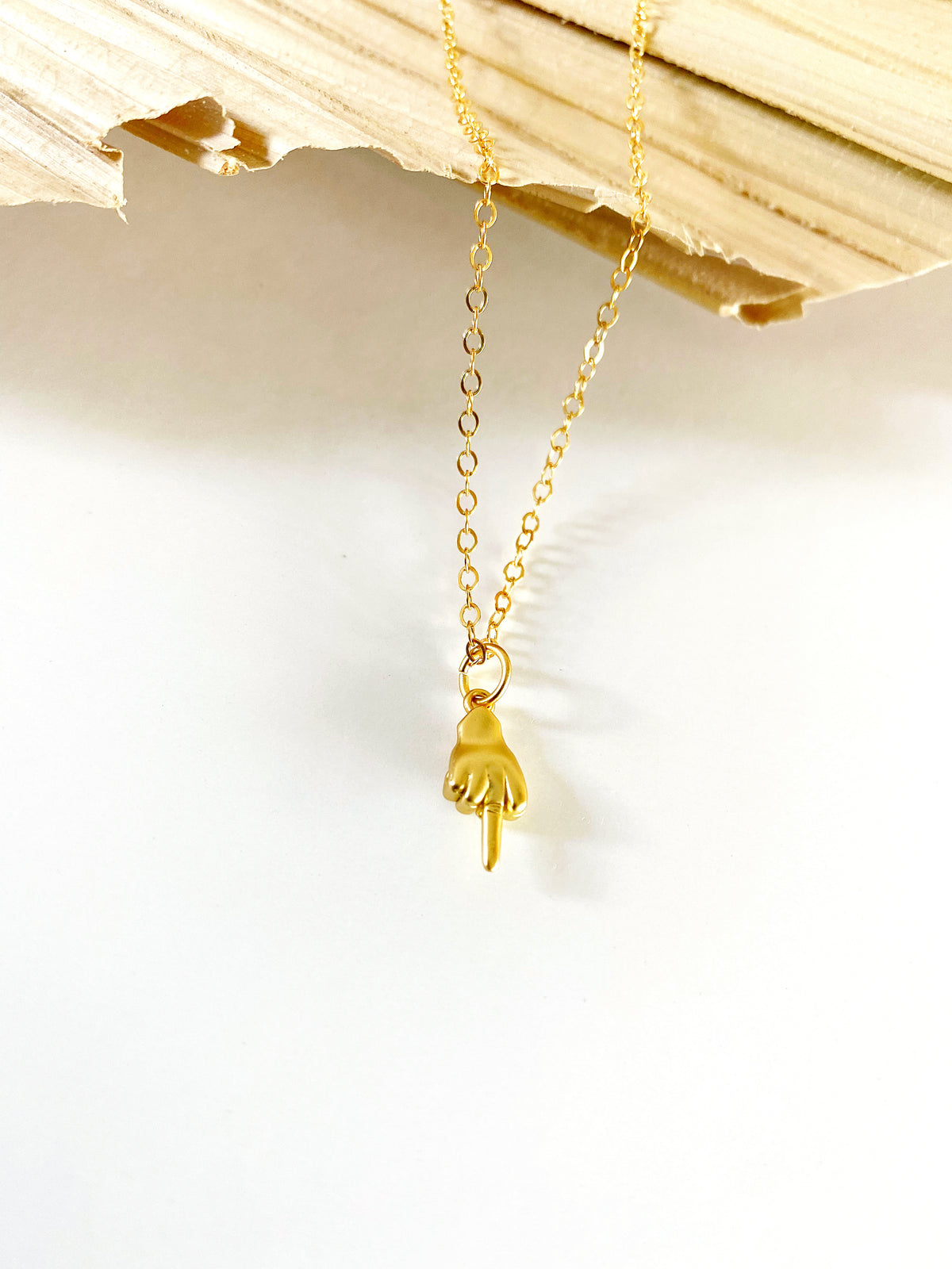 Fuck it - peace sign necklace
