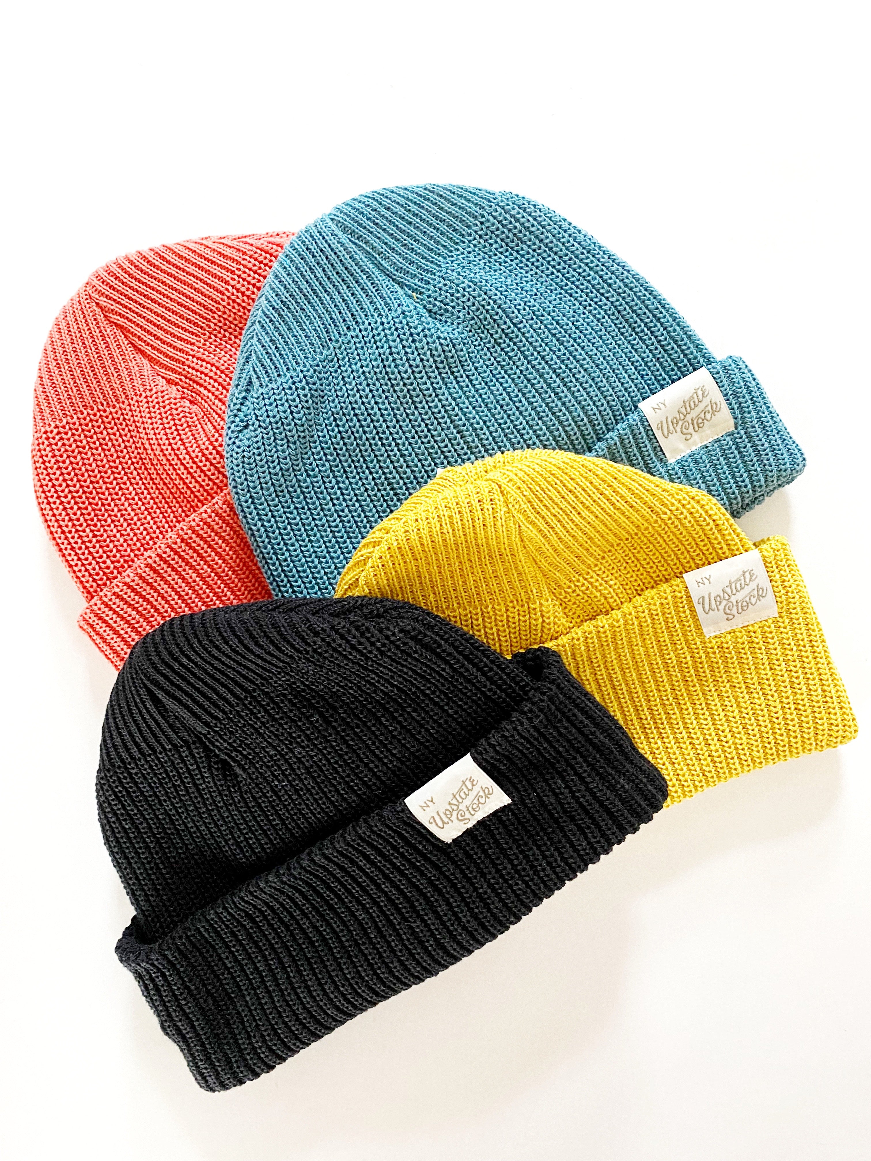 Upstate Stock: Upcycled Cotton Beanie Multiple Colors