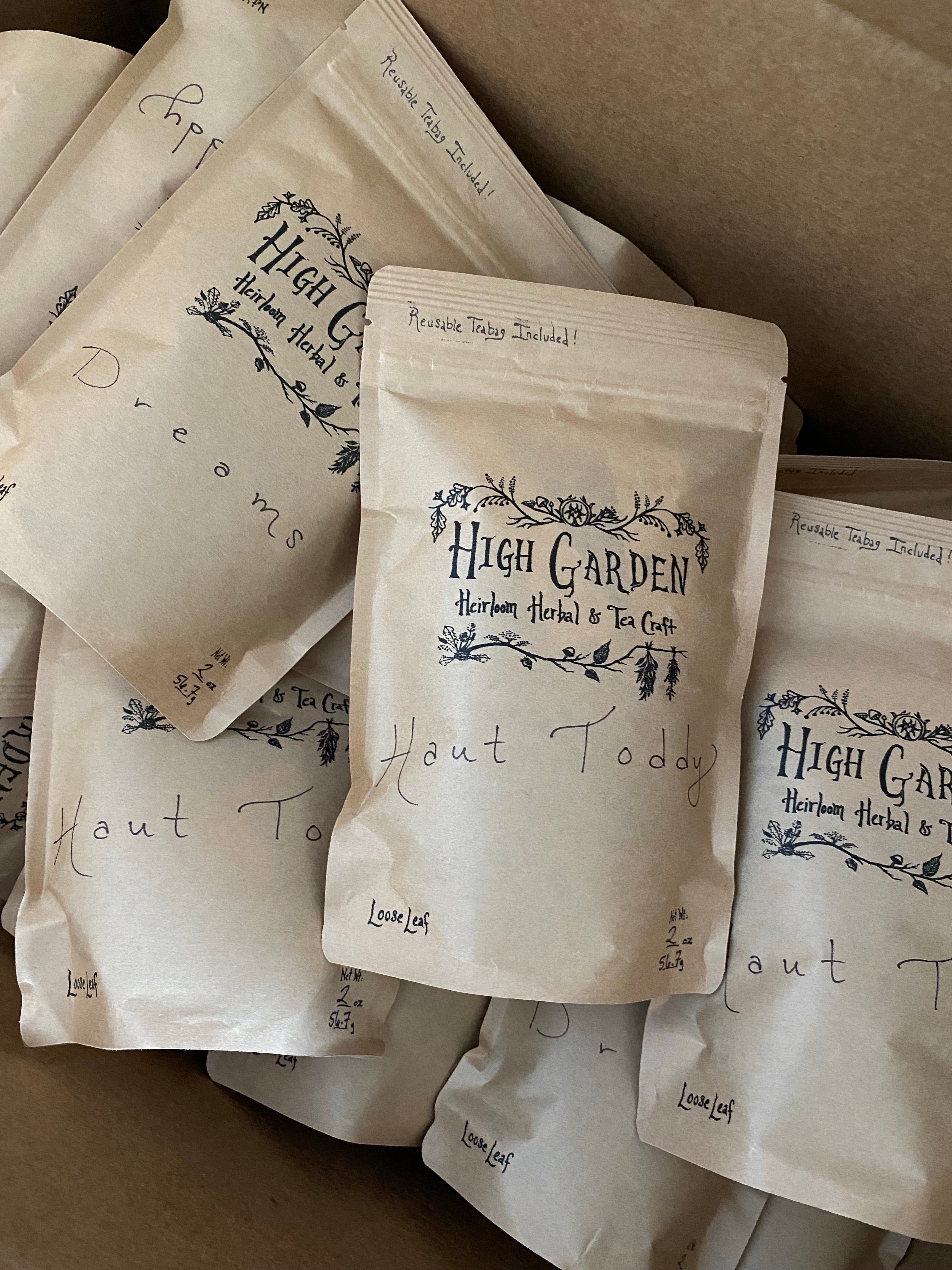 High garden 2oz loose leaf tea (multiple flavors)