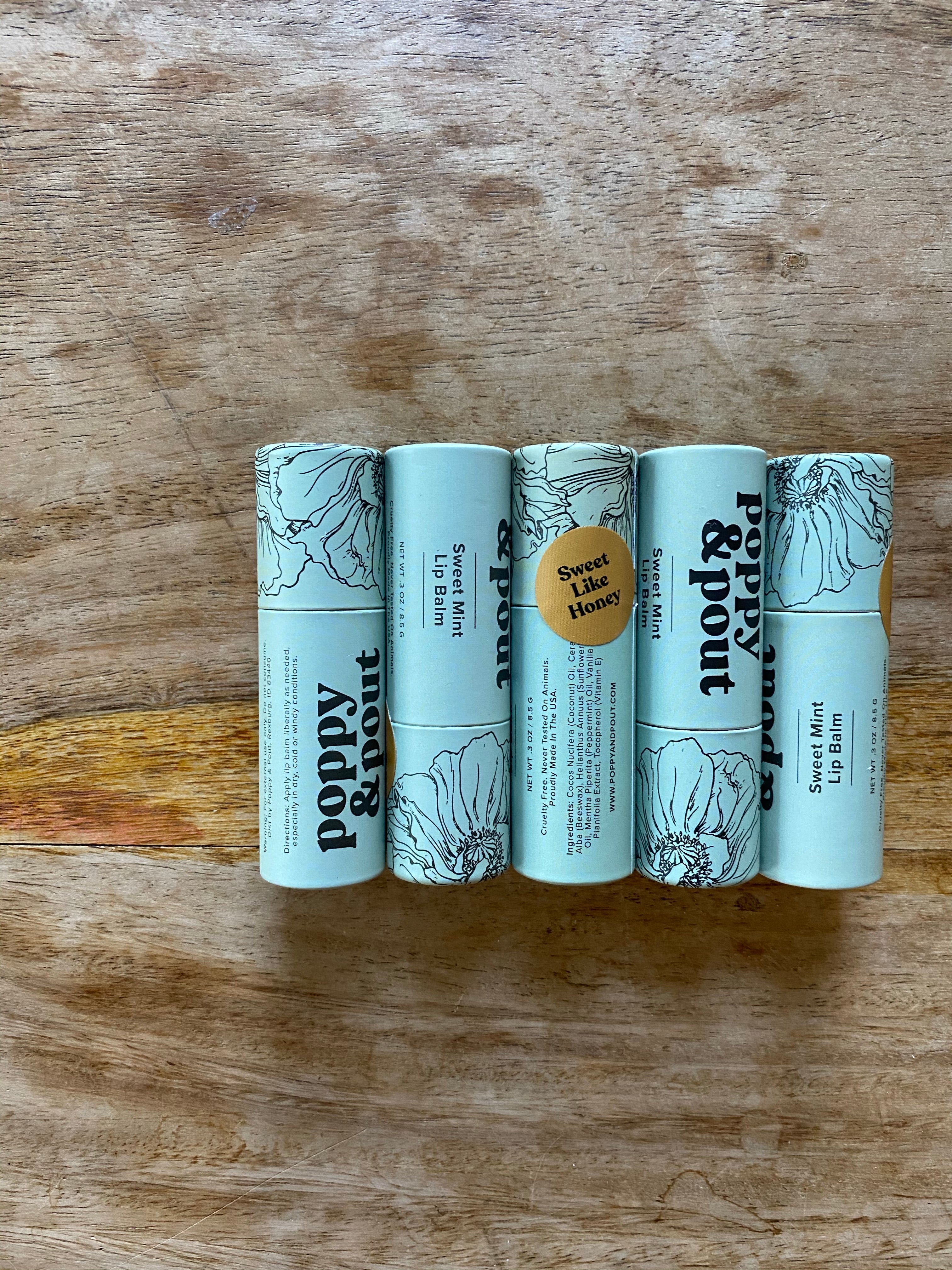 Poppy & Pout: Natural lip balms